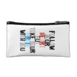 Follow Your heart but take your brain with you Makeup Bag