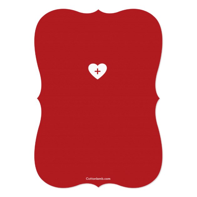 Follow Your Heart Nursing School Graduation Inv. 5x7 Paper Invitation Card