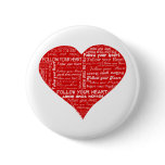 Follow Your Heart - Red and white buttons