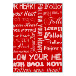 Follow Your Heart (Red) cards