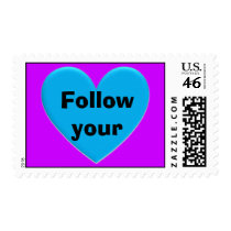Follow your heart stamp