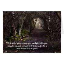 Follow Your Own Path card cards