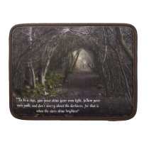 Follow Your Own Path Macbook Pro Sleeve rickshaw flap sleeves