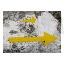 Following the Yellow Arrows Card
