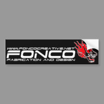 Fonco Bumper Sticker bumper stickers
