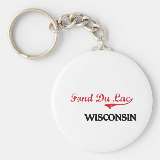 Fond Du Lac Wisconsin City Classic Keychains
