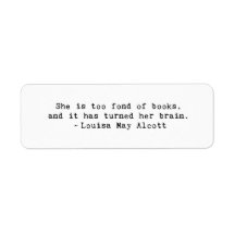 Fond of Books Return Address Labels