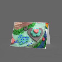 Fondant Birthday Card cards