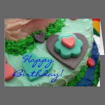 Fondant Birthday Card cards