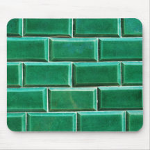 Fondo antiguo verde de los mosaicos tapete de raton
