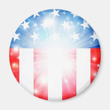 Fondo patriótico de la bandera americana imán para frigorifico