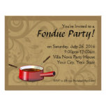 Fondue Party Invitations - Chocolate