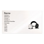 fone-ouvido-cartoon_Vector  HEADPHONES MUSIC Business Cards