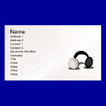 fone-ouvido-cartoon_Vector  HEADPHONES MUSIC business cards