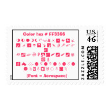 Font = Aerospace Stamps