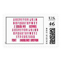 Font = Ambulance Shotgun postage