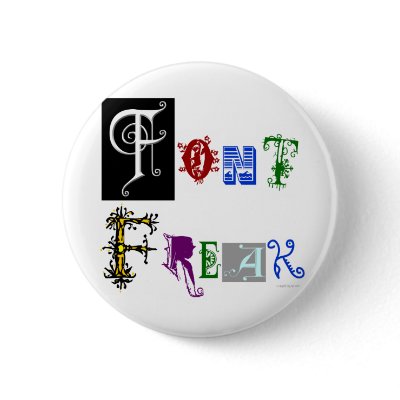 Font Freak Typography Saying Buttons by AngelCityArt