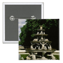 Fontaine de la Pyramide Pinback Button