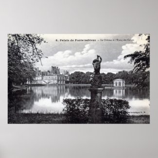 Fontainebleau Palace, France 1910 Vintage print
