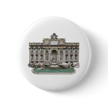 Fontana di Trevi: Trevi Fountain: 3D Model: Pinback Buttons