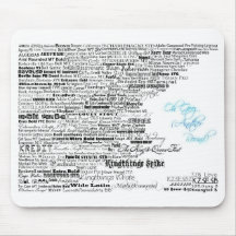 Fonts 2 mouse mats