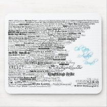 Fonts 2 mousepads by egichii Fonts 2 mousepads