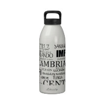 Fonts Drinking Bottles
