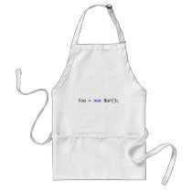 foo = new Bar(); aprons