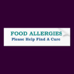 Food Allergies Find A Cure Bumper Sticker