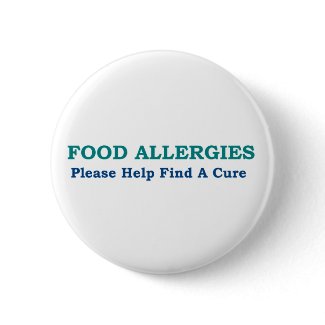 Food Allergies Please Help Find A Cure Pin button