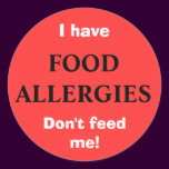 FOOD ALLERGIES sticker