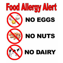 Food Allergy Alert t-shirts