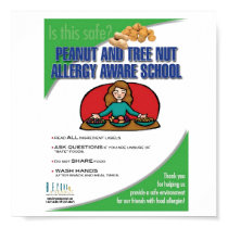 Food Allergy Aware School Poster posters by coopedl Food Allergy Aware School Poster posters