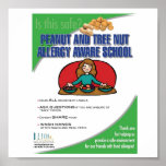 Food Allergy Aware School Poster posters