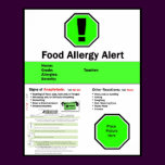 Food Allergy Poster for School