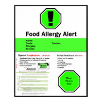 Food Allergy Poster for School posters