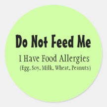 Food Allergy Sticker