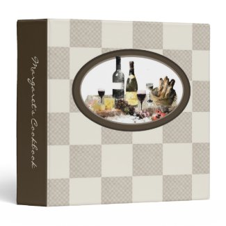 Food and wine chef catering recipe cookbook binder
