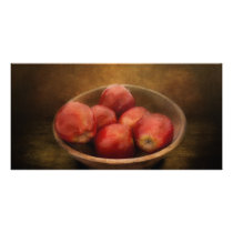 Food - Apples - A bowl of apples Photo Card Template