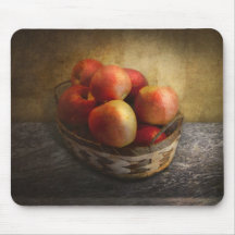 Food - Apples - Apples in a basket Mouse Pad