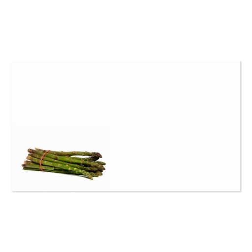 food asparagus business card template (front side)