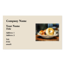 Food - Bagels for Sale business cards