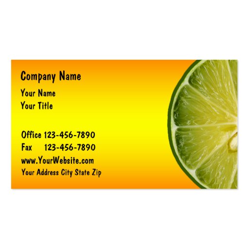 Food Business Cards