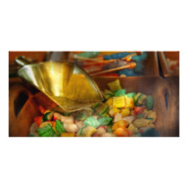 Food - Candy - One scoop of candy please Personalized Photo Card