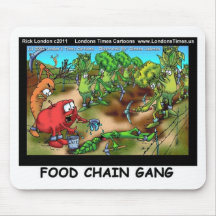 Food Chain Gang Funny Gifts Tees Cards Etc Mousepads