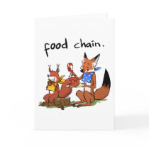 Food Chain Greeting Card by sandraandwoo Food Chain Greeting Card