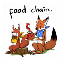 Food Chain Poster / Print by sandraandwoo Food Chain Poster / Print