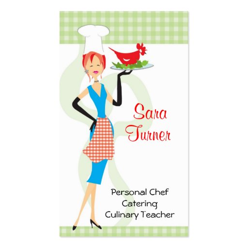 Food Chef Cooking Business Card (front side)