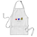 Food, Clothing, and Shelter aprons