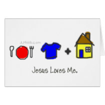 Food, Clothing, and Shelter cards